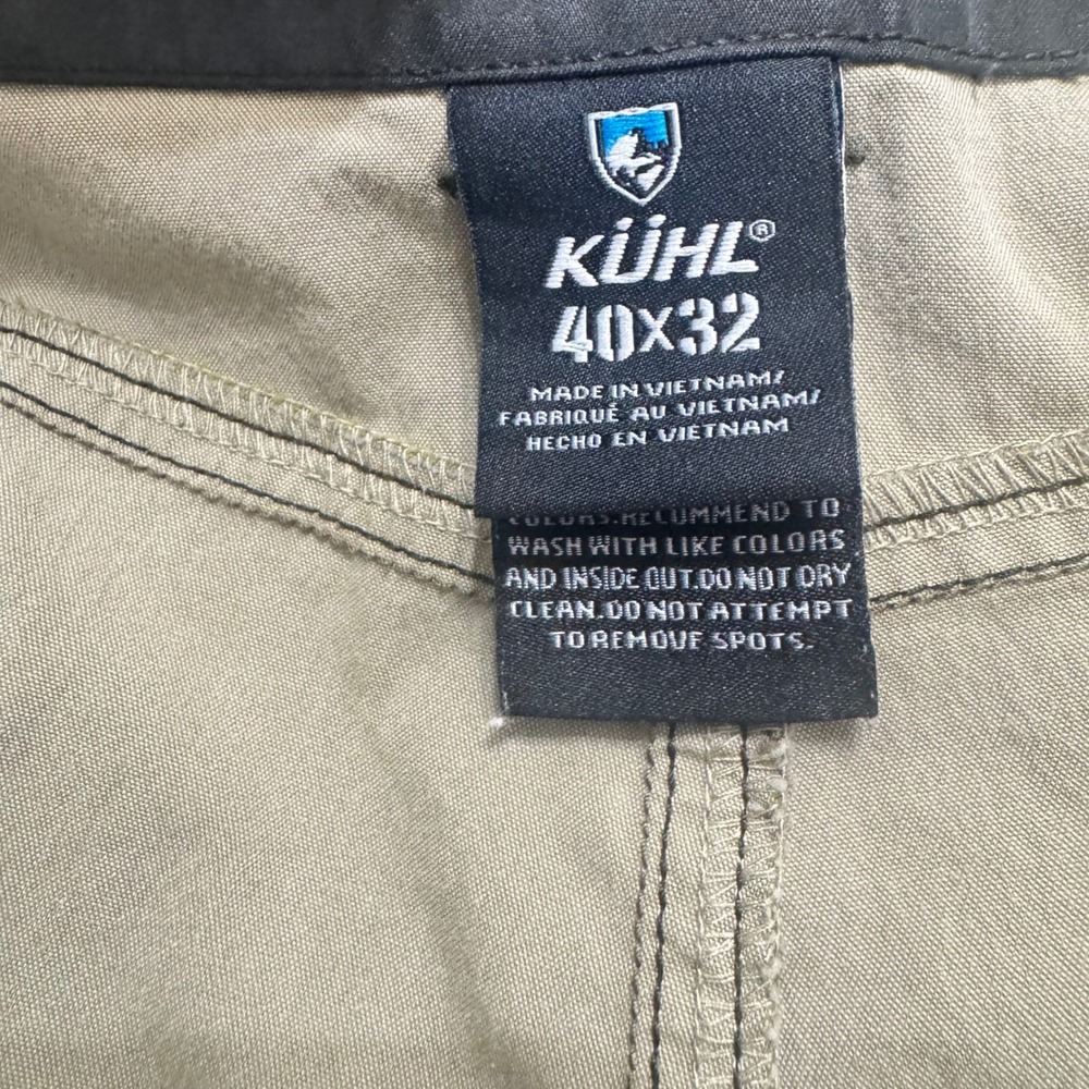 Kuhl Revolvr Mens Pants 40x32 Olive Green Cargo‎ Outdoor Rugged - Picture 6 of 9